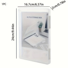 1pc Foldable Storage Rack File Bookshelf Display Shelf