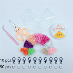 Double head Fish Shape Box Of 9 Colors 3mm Soft Clay Beads For DIY