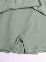 Sweet Girls Splicing Zip 1 piece Short Sleeve Swimsuit