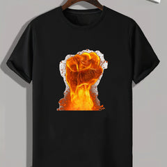 Golden Fist Men's Graphic T-shirt Casual Tee for Summer