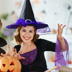 Halloween Witch Hat Adult Headwear Dress Up Children Holiday Hat