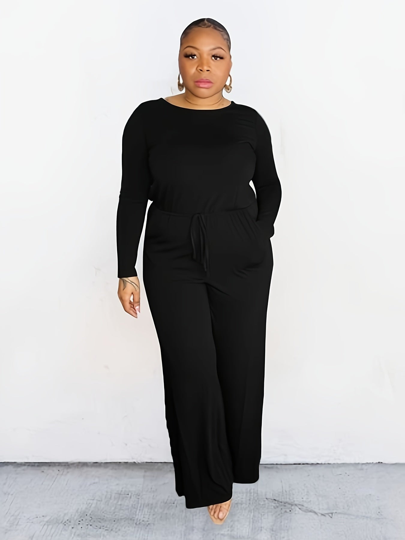 Casual Jumpsuit with Drawstring Waist