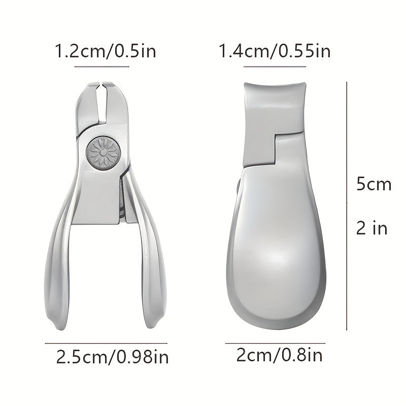 Lilixcel Stainless Steel Nail Clippers for Ingrown Nails and Onychomycosis