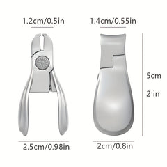 Lilixcel Stainless Steel Nail Clippers for Ingrown Nails and Onychomycosis