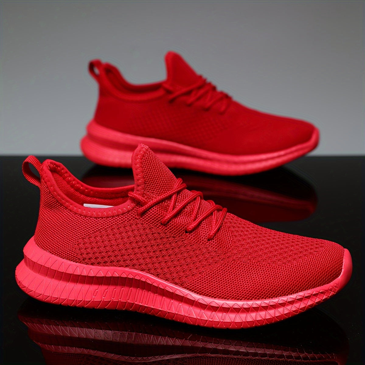 Women's Breathable Running Sports Shoes Low Top Lace Up Sneakers