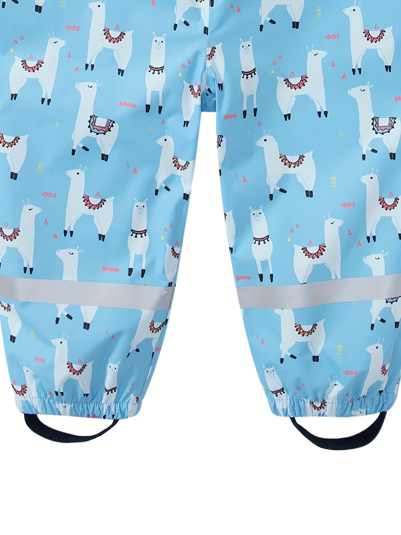 Cartoon Animal Print Rain Overalls for Girls