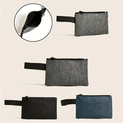 Kids Solid Short Wallet Earphone Key Bag