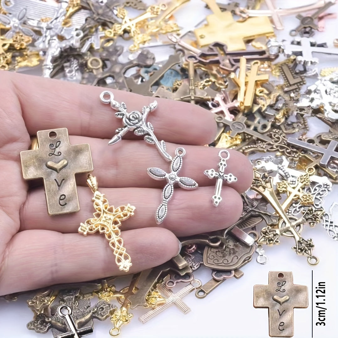 50g Mixed Metal Charms for Jewelry Making Keychain Bracelet Necklace