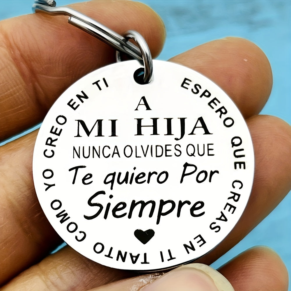 Spanish Keychains For Son Daughter Inspirational Gift From Parents