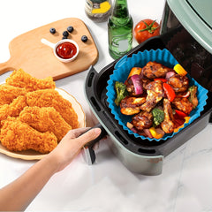 Silicone Air Fryer Liner 16cm Round Reusable Baking Tray Oven Accessories