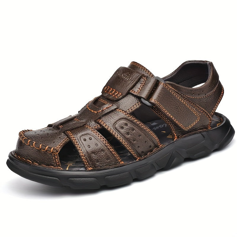 Men's Hook And Loop Sandals Non Slip Beach Shoes Summer