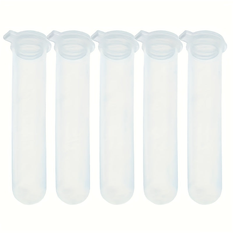 50pcs Transparent Plastic Centrifuge Test Tube 10ml with Lid