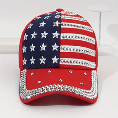 Rhinestone Inlaid Baseball Cap Sun Hat For Youth