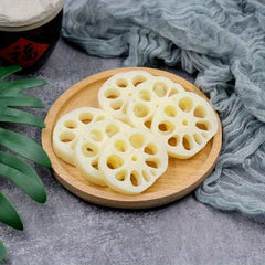 5pcs Realistic Artificial Lotus Root Slices Home Decor Photography Props