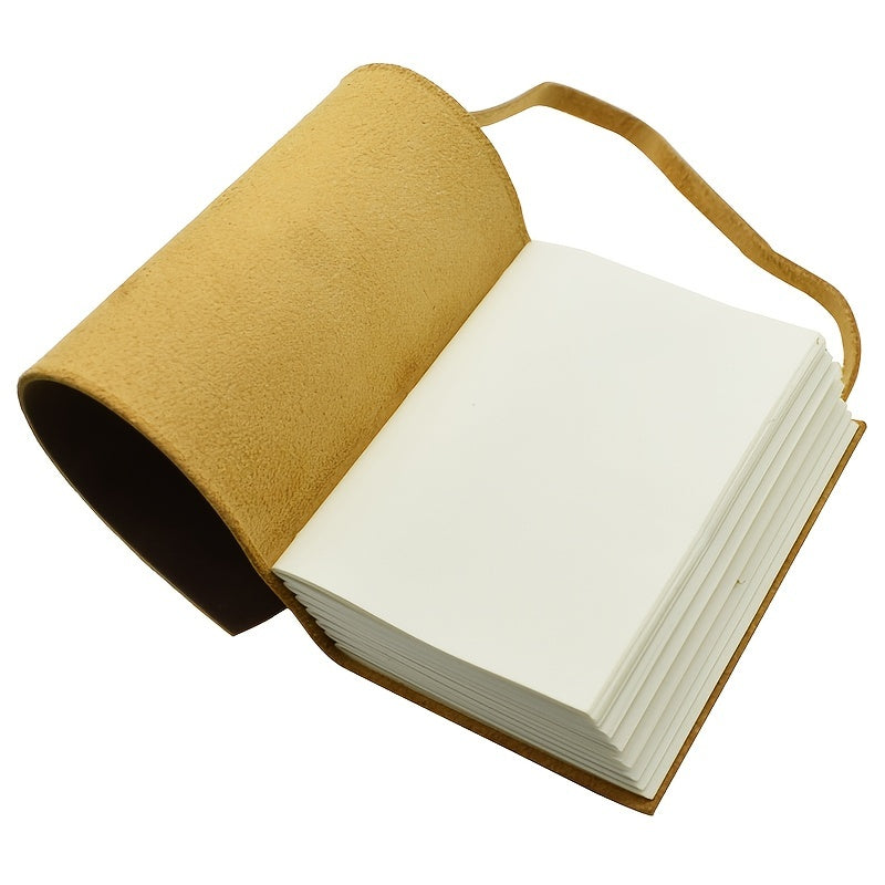 Portable Leather Notebook 140 Sheets Cowhide Note Book Diary Journal Sketchbook