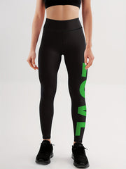 Letter Pattern Yoga Pants High Stretch Running Sports Leggings