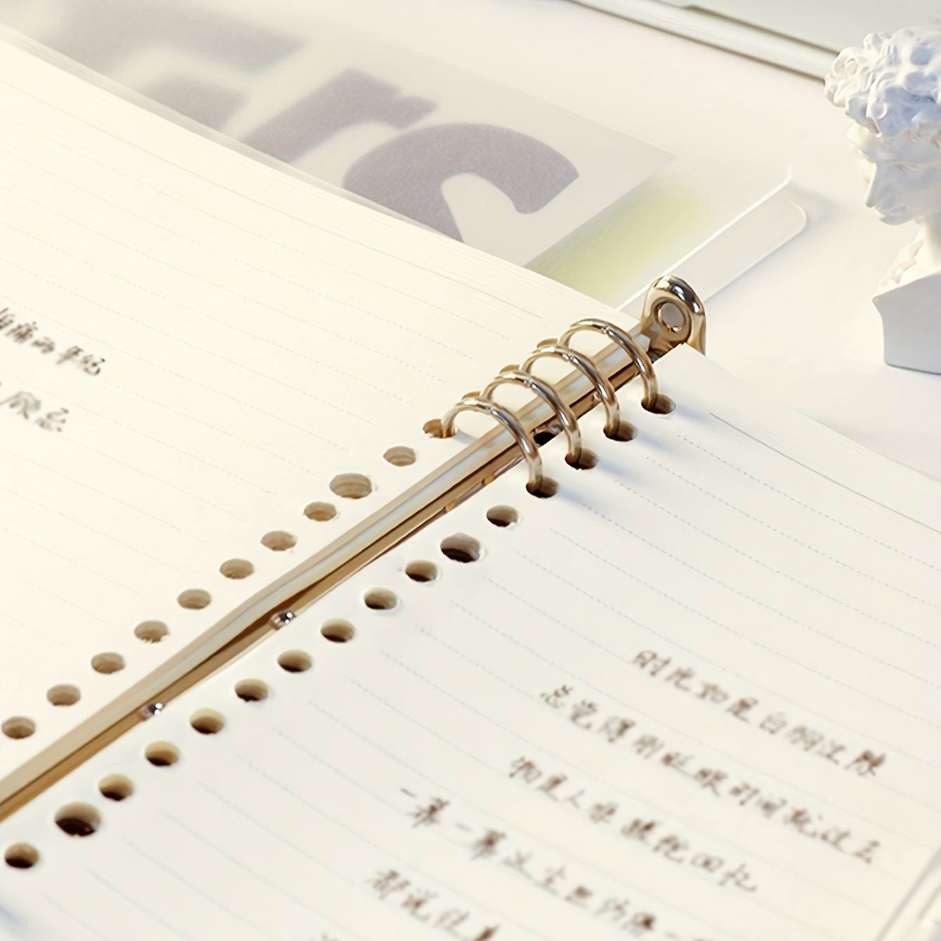 Retro Non-slip Loose Leaf Notebook 60 Sheets