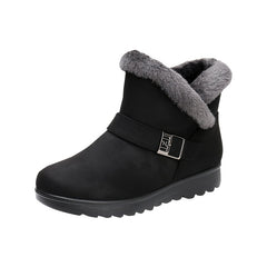 Women's Non slip Medium Tube Snow Boots Warm Hiking Shoes