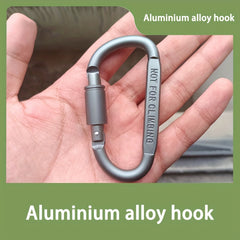 Thick Bottle Hanging Buckle Aluminum Alloy D ring For Camping