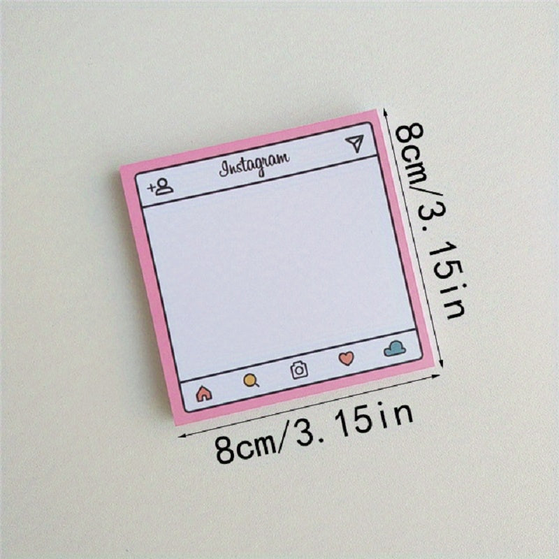 50 Sheets Pink Memo Pad Journal Decoration Paper Planner Stationery