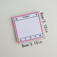 50 Sheets Pink Memo Pad Journal Decoration Paper Planner Stationery