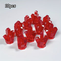 10pcs Small Particle Building Blocks Set for Mineral and Crystal Scene