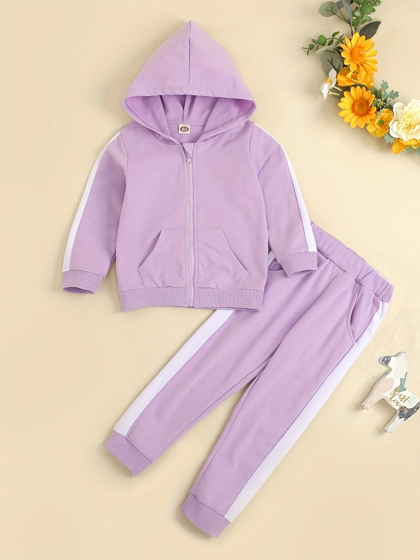 Baby Tracksuit Sweatshirt Top and Sweatpants Set