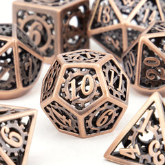 7pcs Geared Metal Dice Set for RPG Board Games