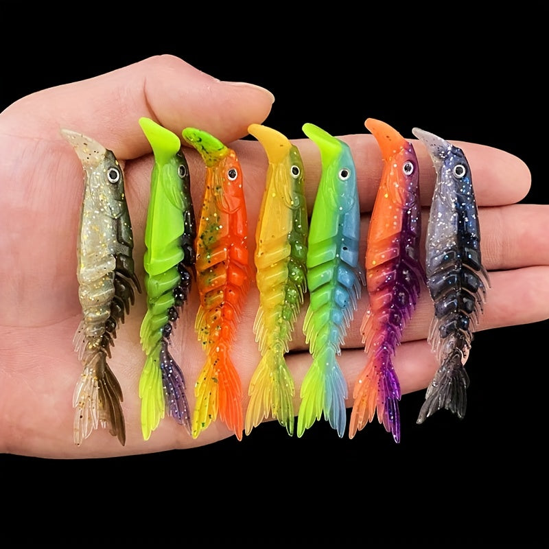 3pcs Soft Bait PVC Fishing Lures, Outdoor Fishing Accessories