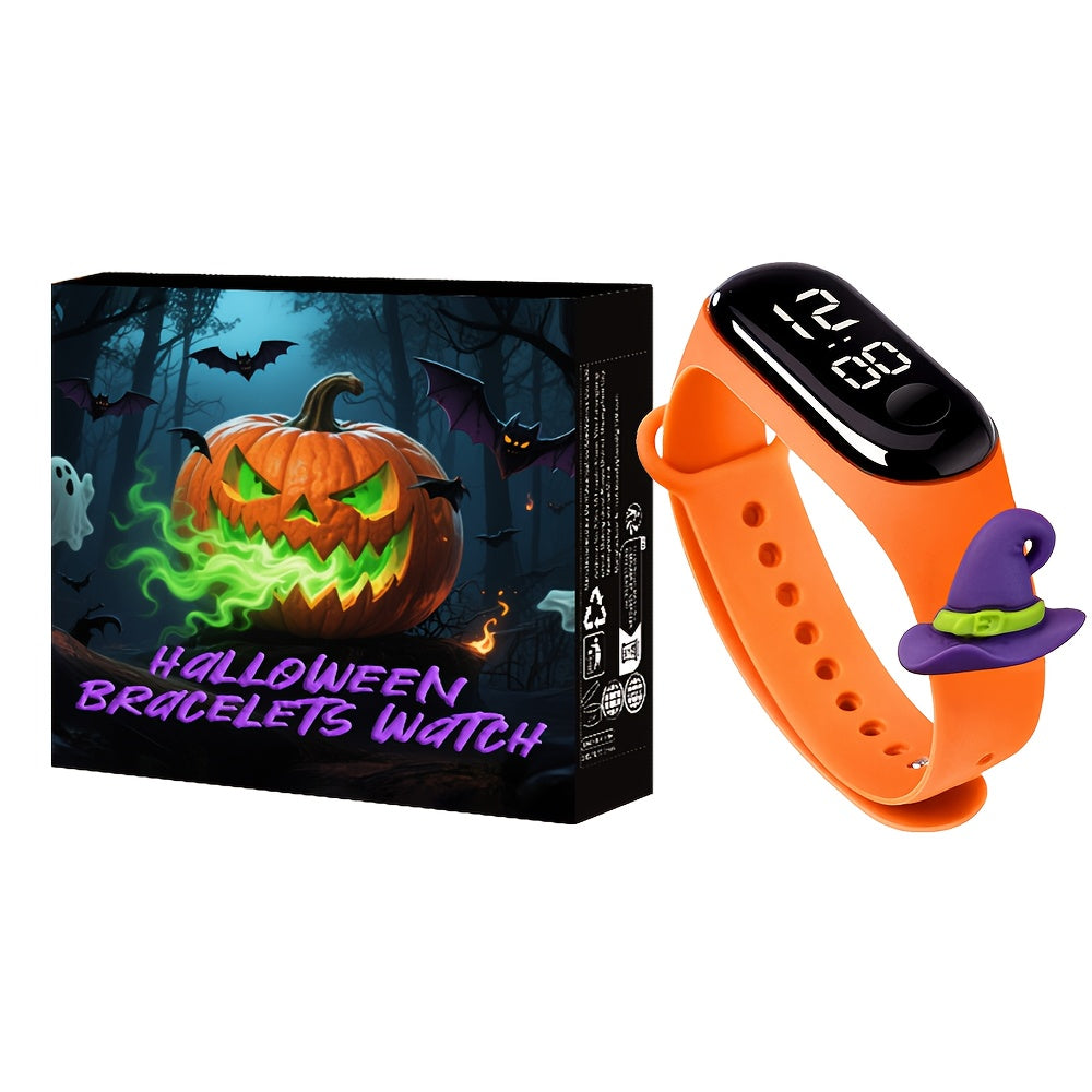 Halloween Electronic Watch Pumpkin and Witch Candy Party Joy Harvest