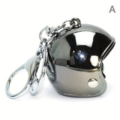 Mini Motorcycle Helmet Keychain Pendant Key Chain Gift For Men Boyfriend