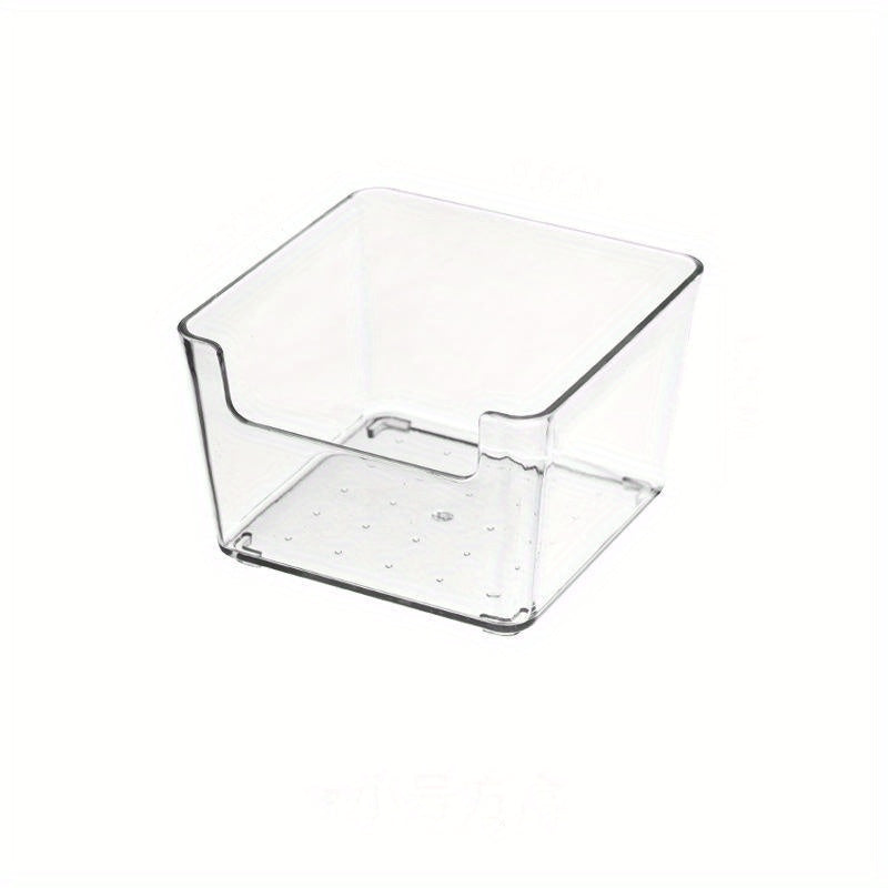 Clear Desktop Drawer Storage Box for Cosmetics Makeup Jewelry Cutlery Food
