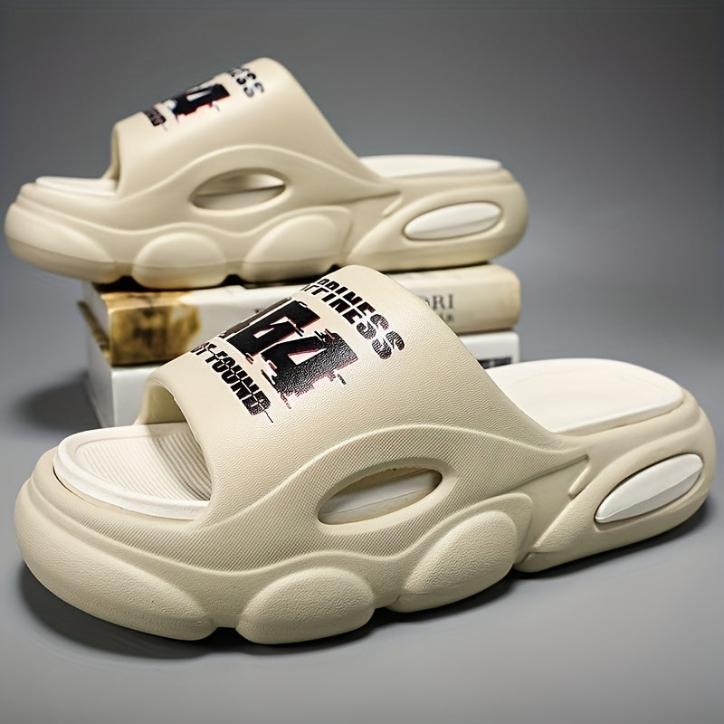 Men's Chunky Slip On Slides Casual Walking Slippers