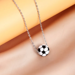 Sports Bomb Silicone Basketball Pendant Stainless Steel Necklace Men Women
