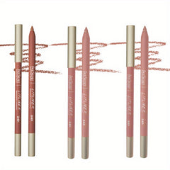 3 Pcs Nude Lip Liner Set Matte Finish with Matching Smooth Lip Liner