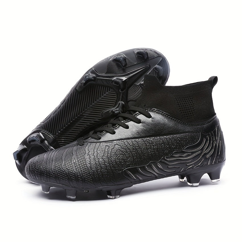 Non Slip Soccer Cleats Lightweight Training High Top Athletic Sneakers