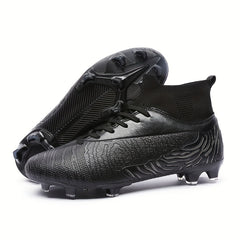Non Slip Soccer Cleats Lightweight Training High Top Athletic Sneakers
