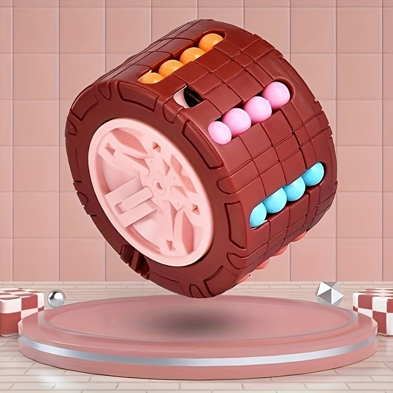 3D Cube Puzzle Toy Spin and Slide Game Early Education Skills Development