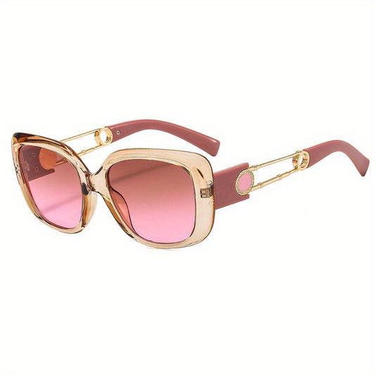 Square Gradient Lens Sunglasses Y2K Jelly Frame Glasses UV400