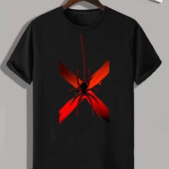 Spider Print Men's Graphic T Shirt for Halloween