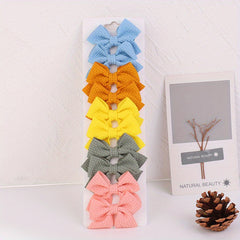 10pcs Bow Hair Clip Ponytail Clip Sets for Girls Kids