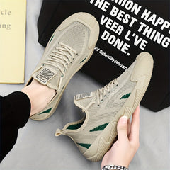 Men's Lace up Sneakers Lightweight Walking Shoes Comfortable and Breathable