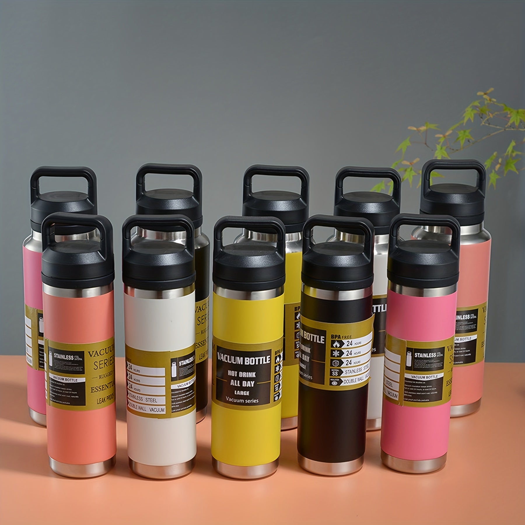 Portable Sports Water Bottle 304 Stainless Steel Vacuum Insulated Cup