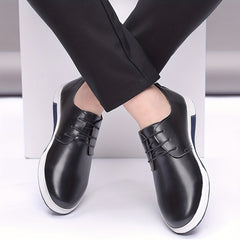 Men's Lace-up Oxford Shoes Rubber Sole Smart Casual Dress Business Shoes