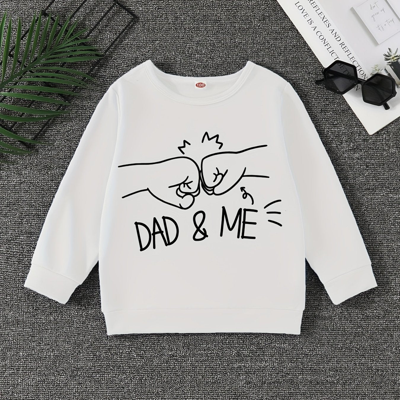 DAD ME Boys Sweatshirt Creative Pullover Long Sleeve