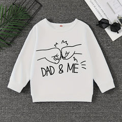 DAD ME Boys Sweatshirt Creative Pullover Long Sleeve