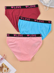 3 Pack Plus Size Panties Set Women's Plus Briefs 3pcs Set
