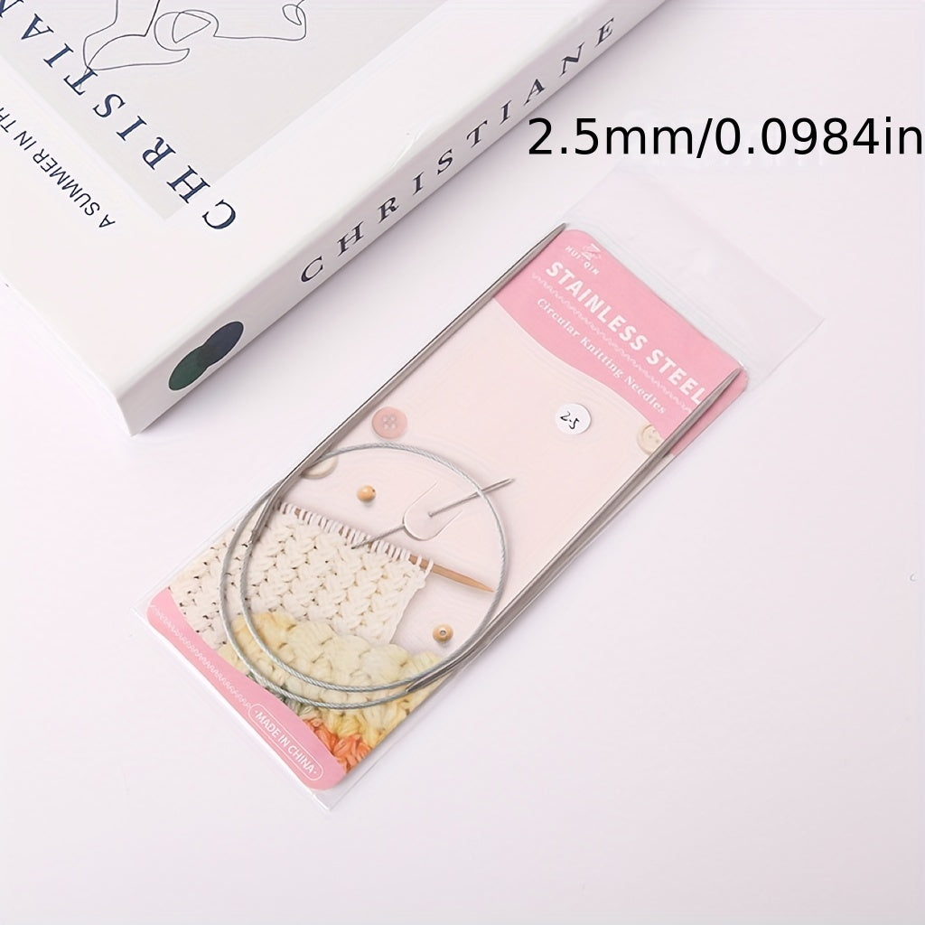 Stainless Steel Circular Knitting Needles for Professional Use
