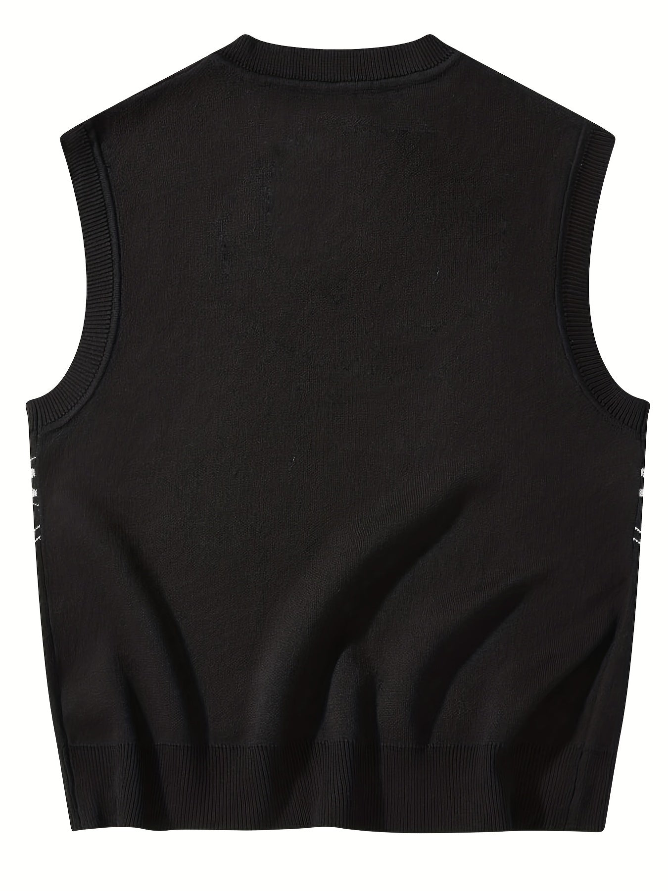 Men's V Neck Sweater Vest for Spring and Autumn