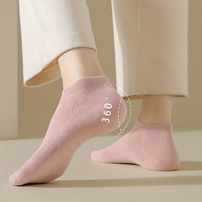 5 Pairs Breathable Hollow Out Ankle Socks Women's Stockings